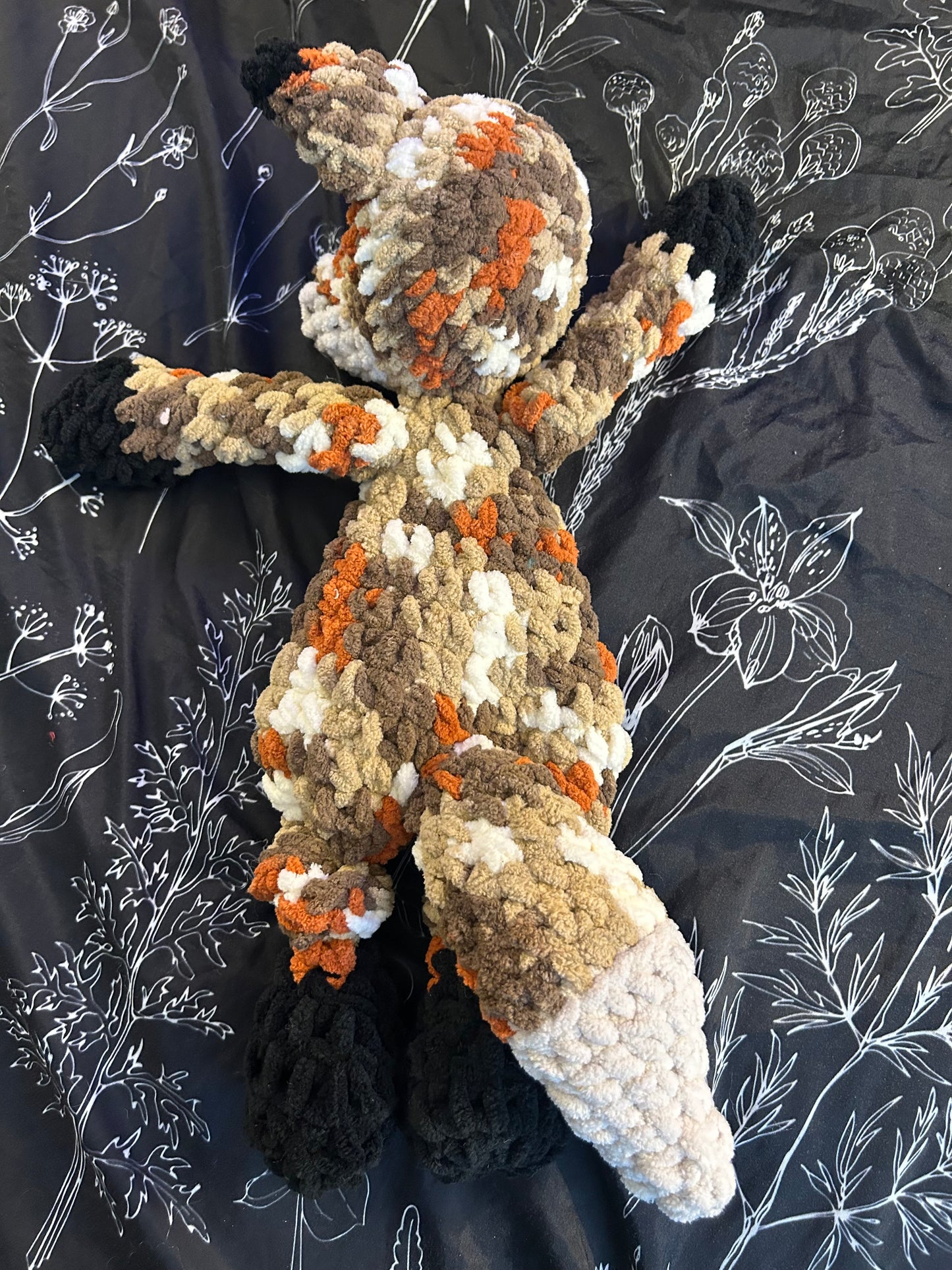 Fox Snuggler, Ready To Ship, Crochet, Handmade